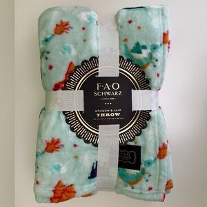 FAO SCHWARZ Dragon's Lair Throw Blanket